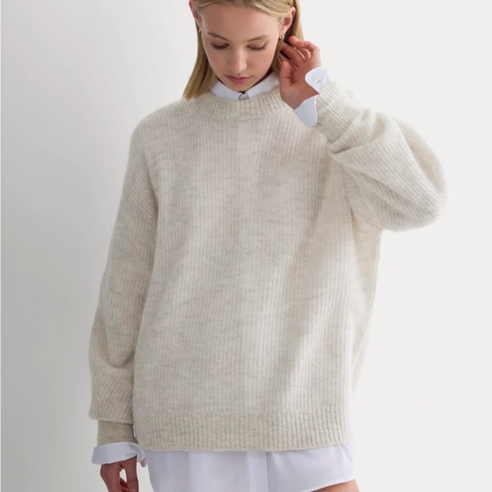 Everlane Cocoon Crew in Alpaca